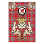 Garden Flag Moubray Clan Crest Gold Thistle