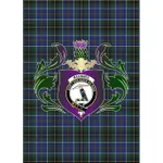 MacInnes Modern Clan Garden Flag Royal Thistle Of Clan Badge