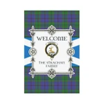Strachan Tartan Garden Flag - New Version | Scottishclans.co