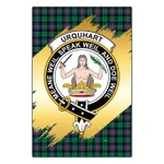 Garden Flag Urquhart Broad Red Ancient Clan Gold Crest Gold Thistle