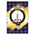 Garden Flag Dunlop Modern Clan Gold Crest Gold Thistle