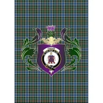 Ogilvie Hunting Ancient Clan Garden Flag Royal Thistle Of Clan Badge