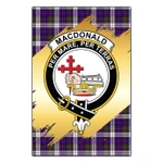 Garden Flag MacDonald Dress Modern Clan Gold Crest Gold Thistle