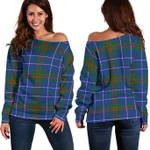 Tartan Womens Off Shoulder Sweater - Edmonstone