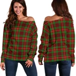 Tartan Womens Off Shoulder Sweater - Ainslie