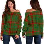 Tartan Womens Off Shoulder Sweater - Fulton