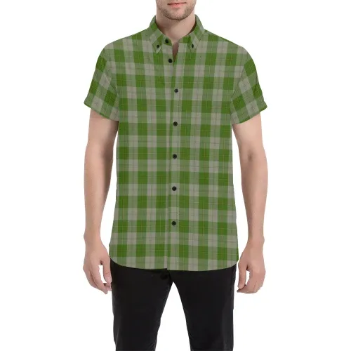 Tartan Shirt - Cunningham Dress Green Dancers | Exclusive Over 500 Tartans | Special Custom Design