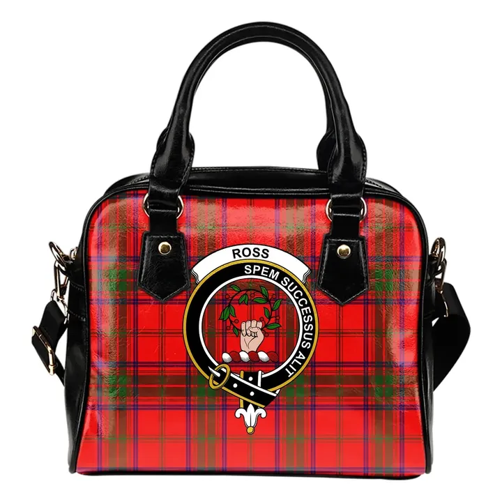 Ross Modern Tartan Clan Shoulder Handbag | Special Custom Design