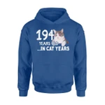194 Cat Years Old 75th Birthday Party Gift For BirthdayHoodie