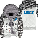 Detroit Lions Sherpa Hoodie - Style Mix Camo