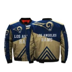 Low Price NFL Jackets 3D Fullprint Los Angeles Rams Bomber Jacket For Men