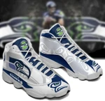 Seattle Seahawks Football Air Jordan 13 Sneaker - Logo Seattle Seahawks - NFL