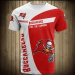 Tampa Bay Buccaneers T shirt 3D Short Sleeve Fire The Cannons - NFL