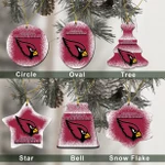 Arizona Cardinals Christmas Decor - Arizona Cardinals Logo Ceramic Ornament Football - NFL