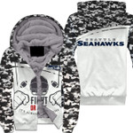 Seattle Seahawks Sherpa Hoodie - Style Mix Camo