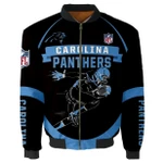 Carolina Panthers Bomber Jacket Graphic Player Running