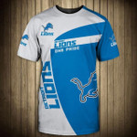 Detroit Lions T Shirt 3D Short Sleeve One Pride - NFL