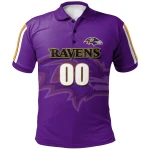 Baltimore Ravens Logo Polo Shirt All Over Print Personalized Football - NFL