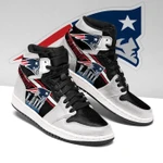 New England Patriots Football Air Jordan 1 - Logo Patriots Sneaker - NFL