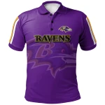 Baltimore Ravens Logo Polo Shirt All Over Print Football - NFL