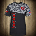 Tampa Bay Buccaneers Military T Shirt 3D Short Sleeve - NFL
