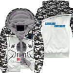 Carolina Panthers Sherpa Hoodie - Style Mix Camo