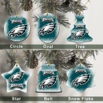 Philadelphia Eagles Christmas Decor - Philadelphia Eagles Logo Ceramic Ornament  Football - NFL