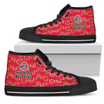 Ohio State Buckeyes High Top Shoes Logo Mix Ball