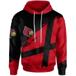Louisville CardinalsFootball - Logo Team Curve Color Hoodie - NCAA