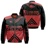incarnate word cardinals
 Football Bomber Jacket  - Stripes Cross Shoulders - NCAA