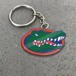 Florida Gators Football Keychain -  Polynesian Tatto Circle Crest - NCAA