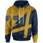 Notre Dame Fighting IrishFootball - Logo Team Curve Color Hoodie - NCAA