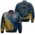FIU Panthers Bomber Jacket  - Fire Football - NCAA