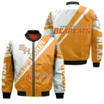 Sam Houston State Bearkats Logo Bomber Jacket Cross Style - NCAA