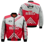 UNLV Rebels Football Bomber Jacket  - Stripes Cross Shoulders - NCAA