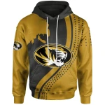 Missouri Tigers Football - Logo Team USA Map Hoodie - NCAA