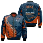 UTSA Roadrunners Bomber Jacket  - Fire Football - NCAA