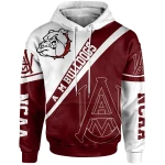 Alabama A&M Bulldogs Logo Hoodie Cross Style - NCAA