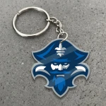 New Orleans Privateers Football Keychain -  Polynesian Tatto Circle Crest - NCAA