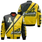 Appalachian State Mountaineers Logo Bomber Jacket Cross Style - NCAA