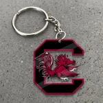 South Carolina Gamecocks Football Keychain -  Polynesian Tatto Circle Crest - NCAA