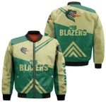UAB Blazers Football Bomber Jacket  - Stripes Cross Shoulders - NCAA