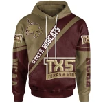 Texas State Bobcats Logo Hoodie Cross Style - NCAA