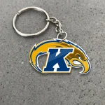 Kent State Golden Flashes Football Keychain -  Polynesian Tatto Circle Crest - NCAA