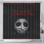 Halloween Scary Face Shower Curtain Just Come In I'll Protect You #Halloween