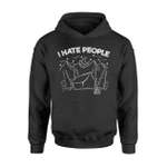 I Hate People Nature Mountain Funny Camping Gift Hoodie