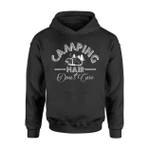 Kids Camping Hair Don't Care Funny Gift Hoodie