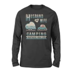 Husband And Wife Camping Partners For Life Heart Car Love Valentine Long Sleeve