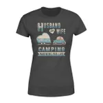 Husband And Wife Camping Partners For Life Heart Car Love Valentine Women's T-shirt
