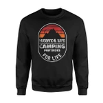 Camping Couples Husband Wife Partners Life Sun Sweatshirt